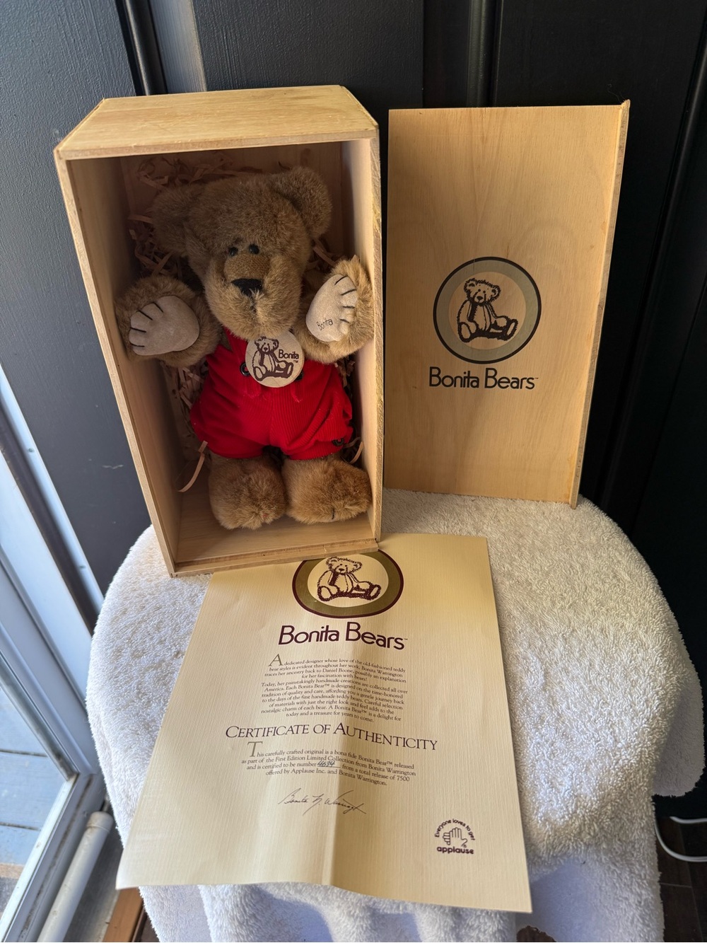 Bonita Bear Limited Edition with Certificate of Authenticity by Applause Inc.